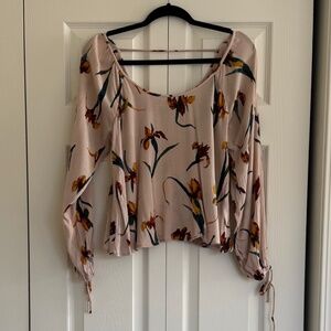 O'Neill Long Sleeve Floral Blouse Women's Size Small